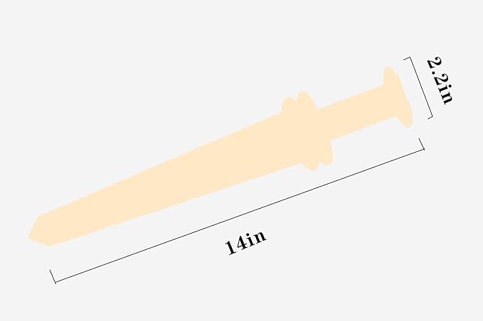 Wooden Toy Sword 5 Sets/DIY Wooden Art Craft for Kid Painted Imitation Diamond Kit - Handmade DIY- Paint-Paste Diamond Wooden Toy Sword, Blank Wooden Sword Make Your own Sword