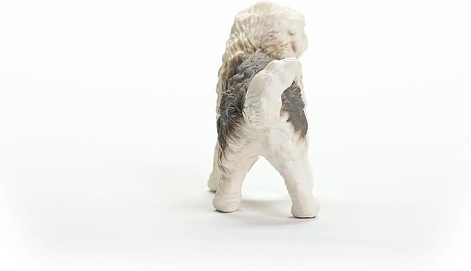 Schleich Farm World New 2024 Farm Animal Toy Old English Sheepdog Dog Figurine
