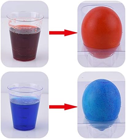 Klever 41 Pcs Easter Egg Decorating DIY Kit with Dye Tablets and Easter Stickers, Coloring Dyeing Set for Kids Theme Party, Egg Hunt Creativity Activity