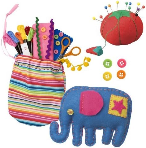 My First Sewing Kit by Alex Crafts, Perfect for Beginners, Arts and Crafts Colorful and Fun Sewing Projects to Learn the Basic Skills of Sewing (Ages 7+)