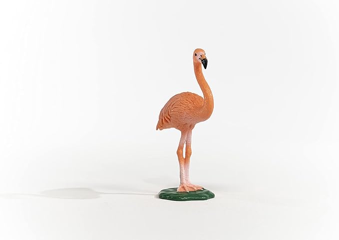 Schleich Wild Life, Bird Animal Toys for Boys and Girls 3 and Above, Pink Flamingo Toy Figurine