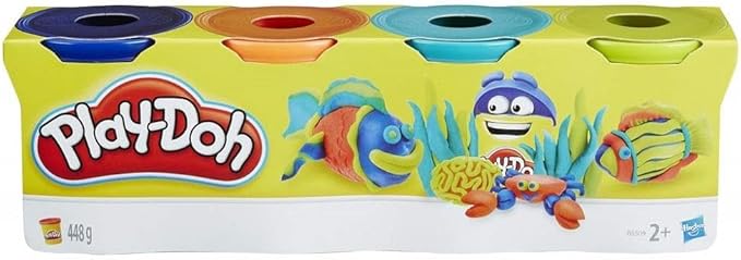 Play-Doh Tubs, Assorted, 25.4 x 6.3 x 7.1 Centimeters