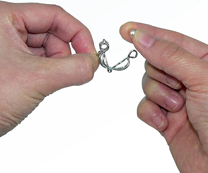 My Inspirations Precious Pearl Pearl in Oyster Kit, Mysterious Pearl Gift Set, DIY Necklace Making Kit, Elegant Pendant with 20" Chain, Rhodium Plated, Great Gift for Any Occasion, Owl