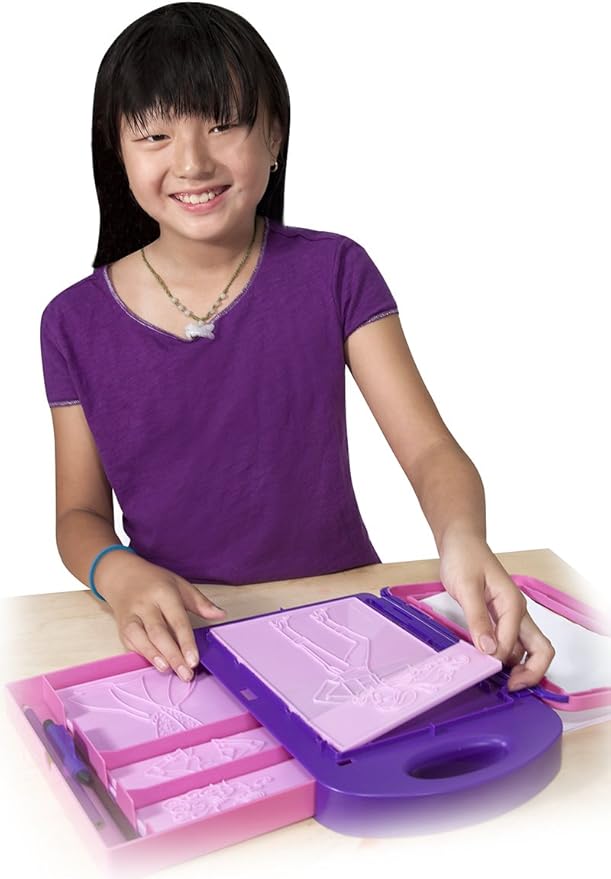 Melissa & Doug Fashion Design Activity Kit w/ 9 Double Sided Textured Fashion Plates & 1 Scratch Art Mini-Pad Bundle (04312)