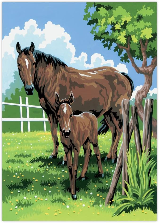 Royal & Langnickel Paintbynumber Activity Kid Horses, Multicolor