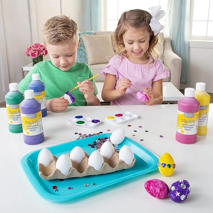 DIY Plastic Easter Eggs with Carton - Crafts for Kids and Fun Home Activities