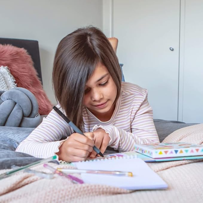 Tiger Tribe: Mindful Doodling - Peaceful Patterns - Relaxing Coloring & Drawing Set, Activity Pad, 4 Gel Pens, Encourage Focus & Creativity, Kids 9+