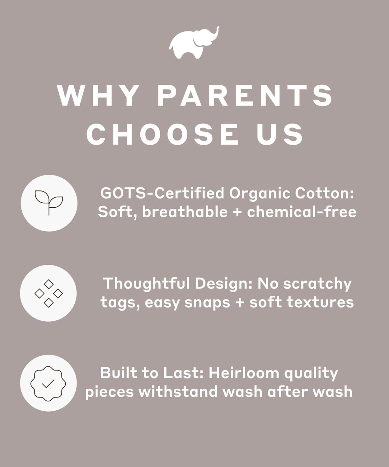 MONICA + ANDY Baby Organic Long Sleeve Jack and Jill Bodysuit