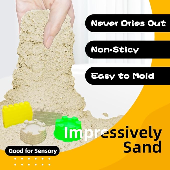 Army Play Sand Art Kit, Military Sensory Bin Filler, Sensory Bins for Toddler 3-4, with Army Men Action Figures Toys, 2.2lbs Magic Sand, Sandbox Toys for Toddlers 1-3, Sensory Sand Kit for Kids Boys