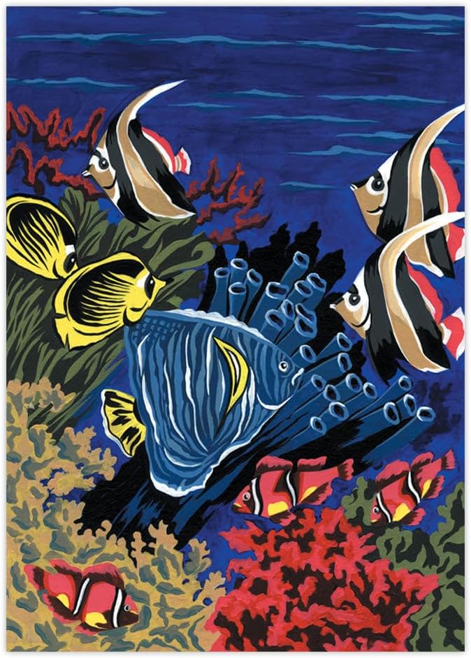 Royal & Langnickel Painting by Numbers Junior Small Art Activity Kit, All Underwater Life