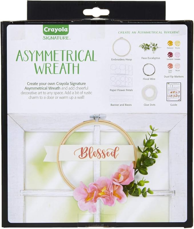 Crayola DIY Wreath, Craft Supplies, Gift for Crafters, Ages 14, 15, 16, 17