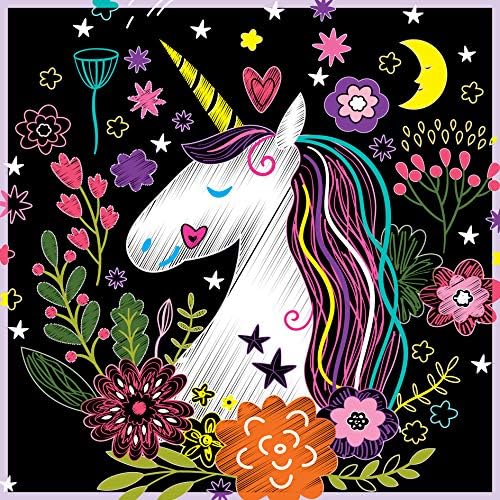 My Unicorn Paradise 4-in-1 DIY Mega Kit for Kids (10 Arts and Crafts Projects: Sewing Kits for Doll and Keychain, Scratch Art, Diamond Art) Handcraft/Creative Art/DIY Craft