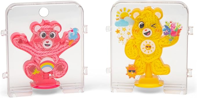 Rainbow Loom: Care Bears Loomies - Cheer Bear & Funshine Bear, Rubber Band DIY Character Kit, Exclusive Cheer Bear Loom, Craft Activity, Kids Ages 7+