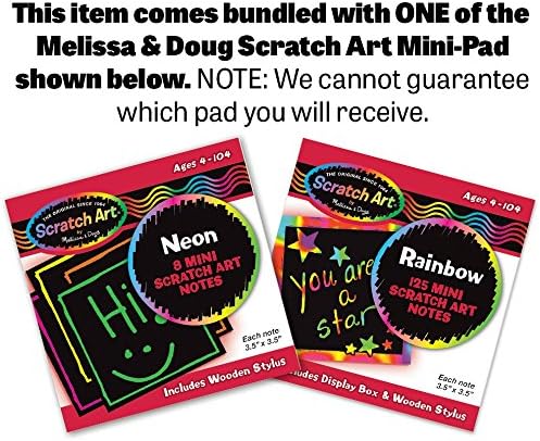 Melissa and Doug Combine and Dine Dinners: Food Fun Toy Play Set Bundle with 1 Theme Compatible M and D Scratch Art Mini-Pad (08267)