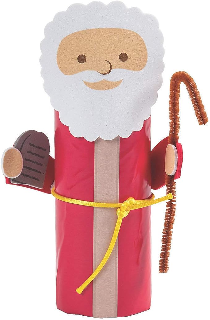 Moses Craft Roll Craft Kit, Makes 12 - Sunday School Crafts for Kids and Fun Home Activities