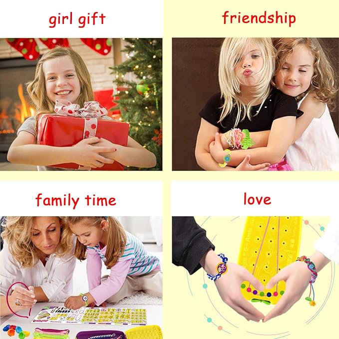 Friendship Bracelet Making Kit for Girls Age 6-12 | DIY Arts and Crafts for Kids | Christmas Birthday Gifts Ideas for Girl 7 8 9 10 11 Years Old | Popular Stocking Stuffers Toys Bulk Set (169PCS)