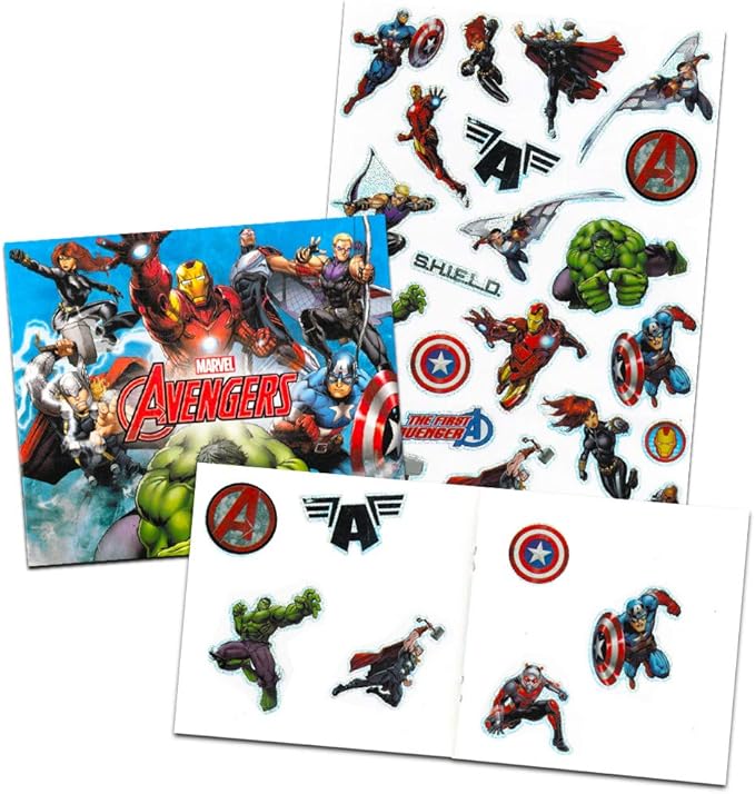 Marvel Super Hero Adventures Imagine Ink Coloring Book Activity Set ~ No Mess Magic Ink Activity Book with Avengers Stickers and Temporary Tattoos (Superhero Coloring Books)