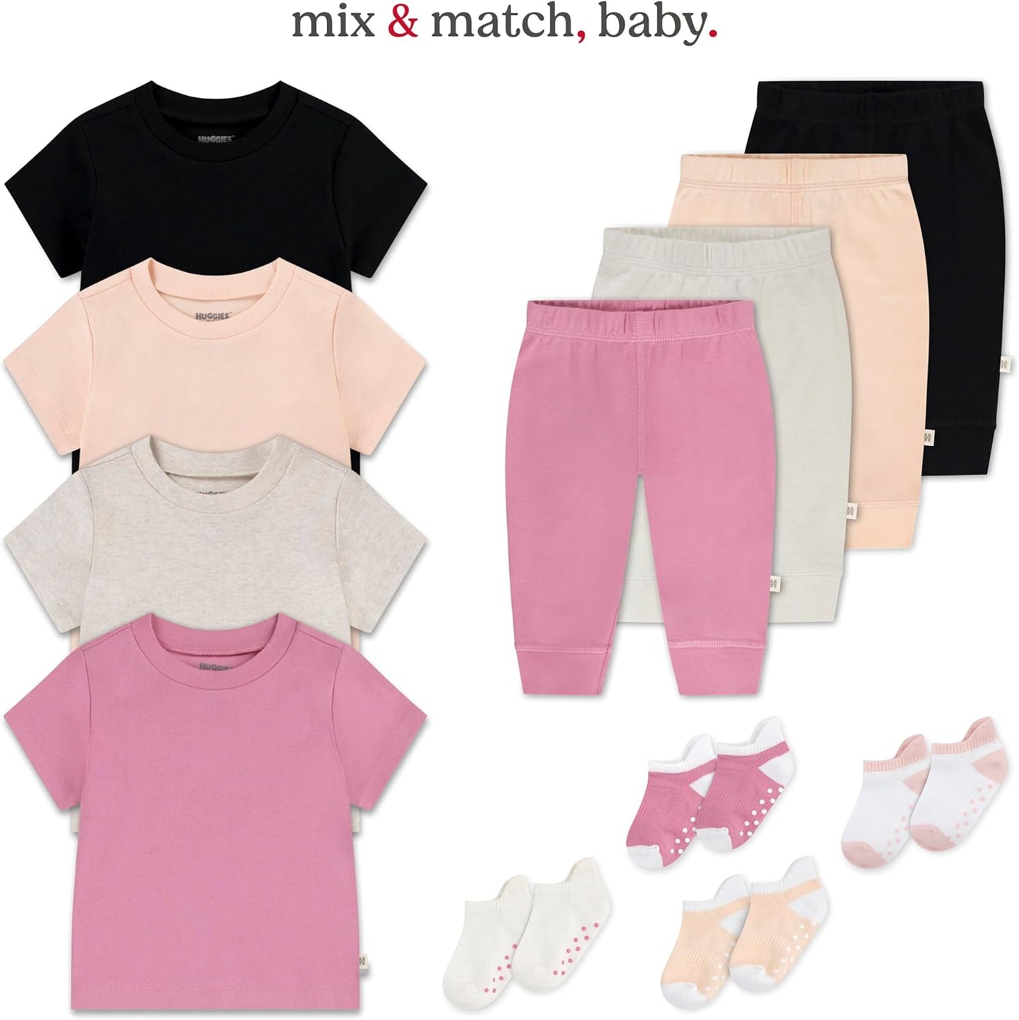HUGGIES Unisex Baby Basic T-Shirt