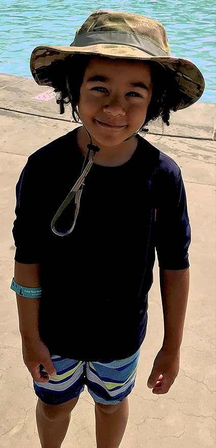 Kids Cargo Vest Set Camouflage Vest and Hat Medium/Large Fits Youth Size 8-12 Clothing Size (Camouflage Vest and Hat, Medium/Large)