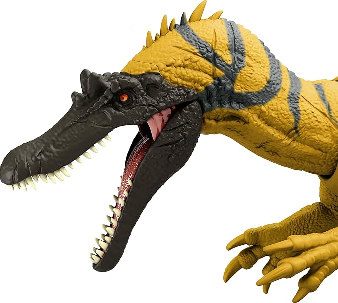 Mattel Jurassic World Dinosaur Toys with Roar Sound & Attack Action, Wild Roar Posable Figures, Physical & Connected Digital Play