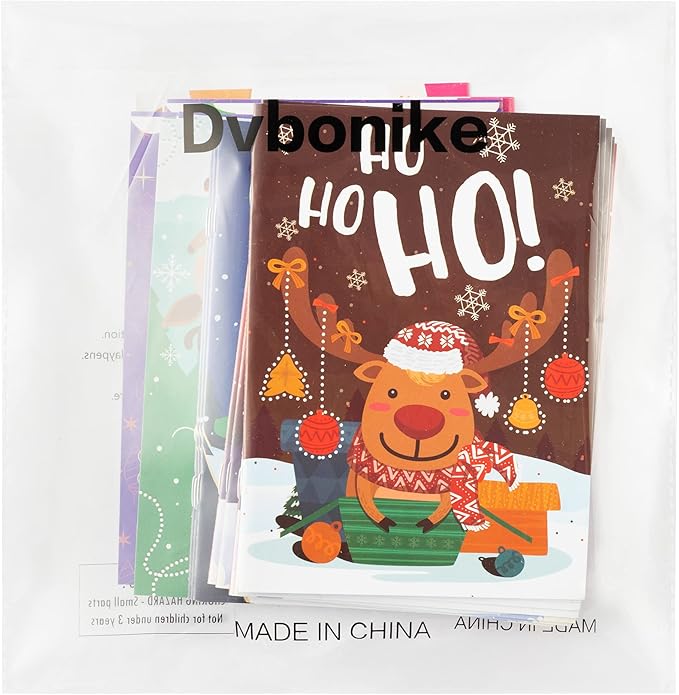 Dvbonike 24Pcs Christmas Coloring Books Including Santa Christmas Tree Snowman Reindeer Ginger Man Merry Christmas Birthday Party Favors Gifts Xmas Home School Activity Supplies for Kids Boys Girls