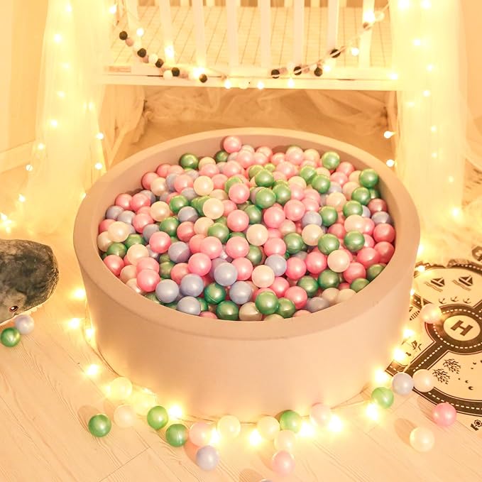 GOGOSO Ball Pit Balls for Toddles, Kids Plastic Balls for BallPit, Pool, Baby Party Accessories, Birthday Decoration 50 100 200 500 1000