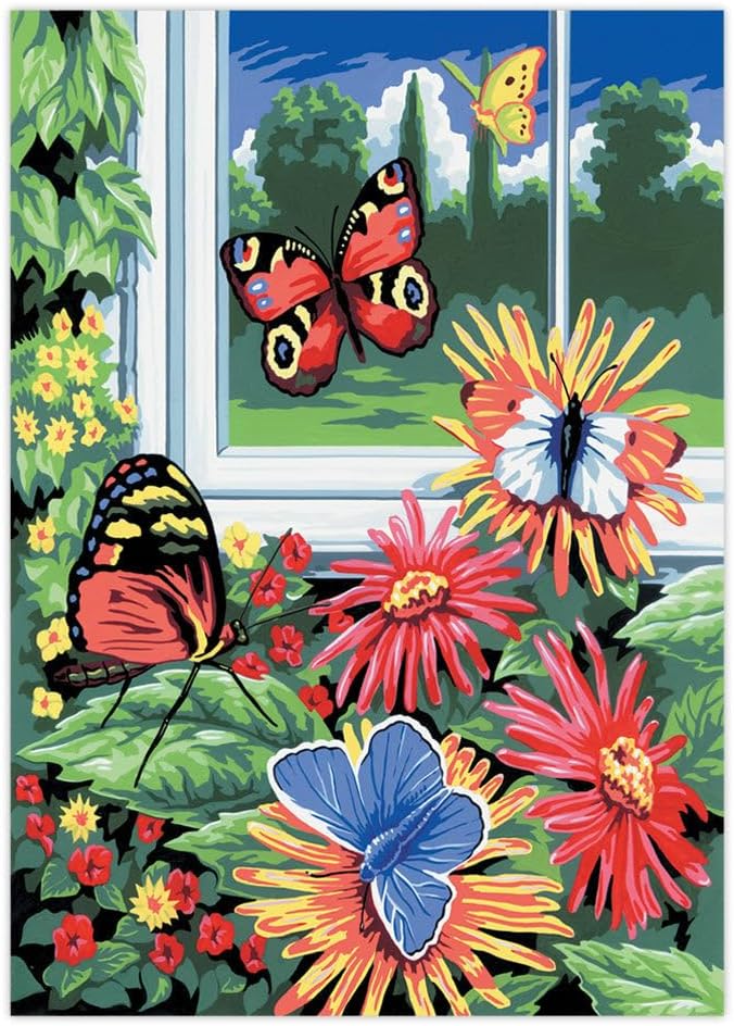 Royal & Langnickel Painting by Numbers Junior Small Art Activity Kit, Butterflies