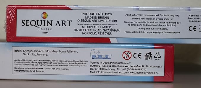 Sequin Art Red Norman The Snowman, Sparkling Arts and Crafts Kit; Creative Crafts for Adults and Kids