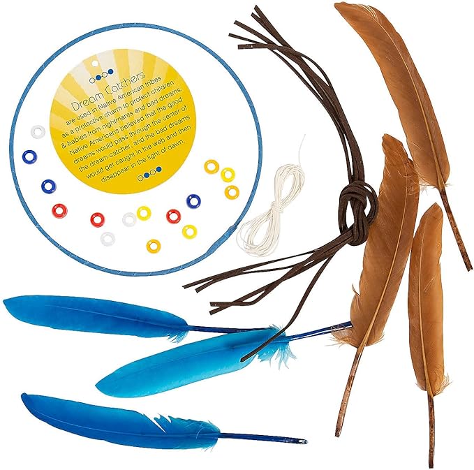 Dream Catcher with Educational Card Craft Kit, Makes 12