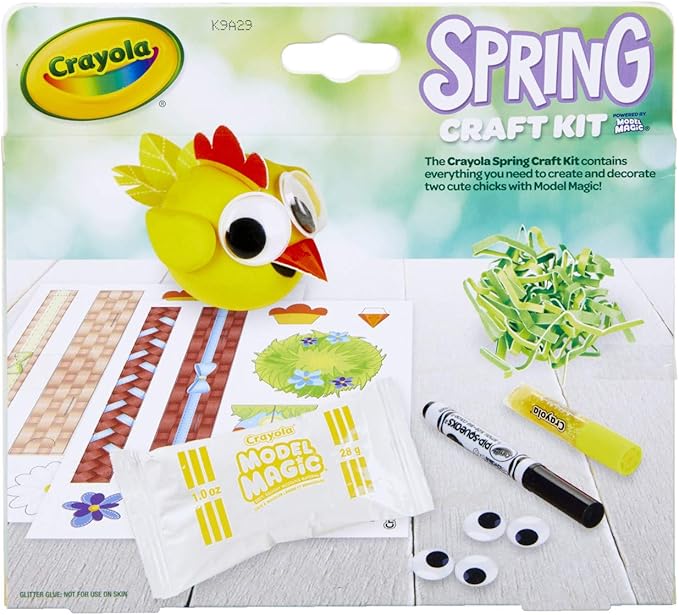 Crayola Model Magic Spring Craft Kit, Bunny, Multicolor