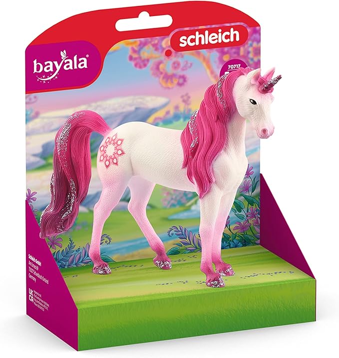Schleich bayala, Unicorn Toys for Girls and Boys, Mandala Unicorn Mare Unicorn Figurine, Pink, Ages 5+