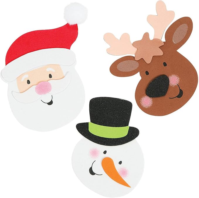 Christmas Friends Magnet Craft Kit - 12 - Crafts for Kids and Fun Home Activities