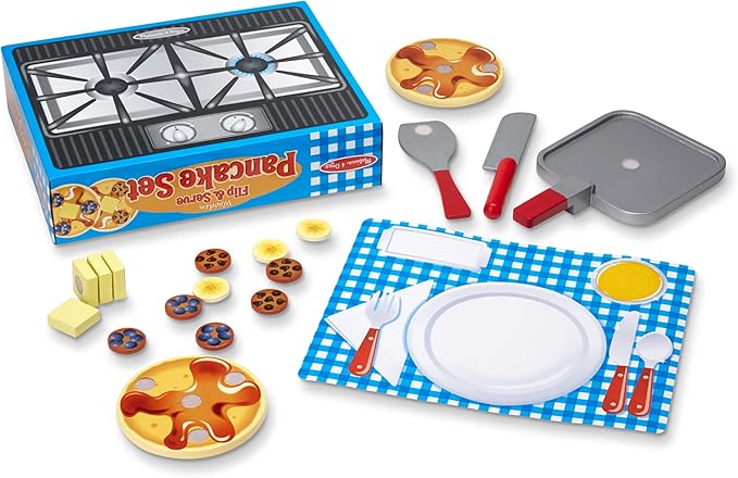 Melissa & Doug Flip and Serve Pancake Set Pretend Play Play Food 3+ Gift for Boy or Girl