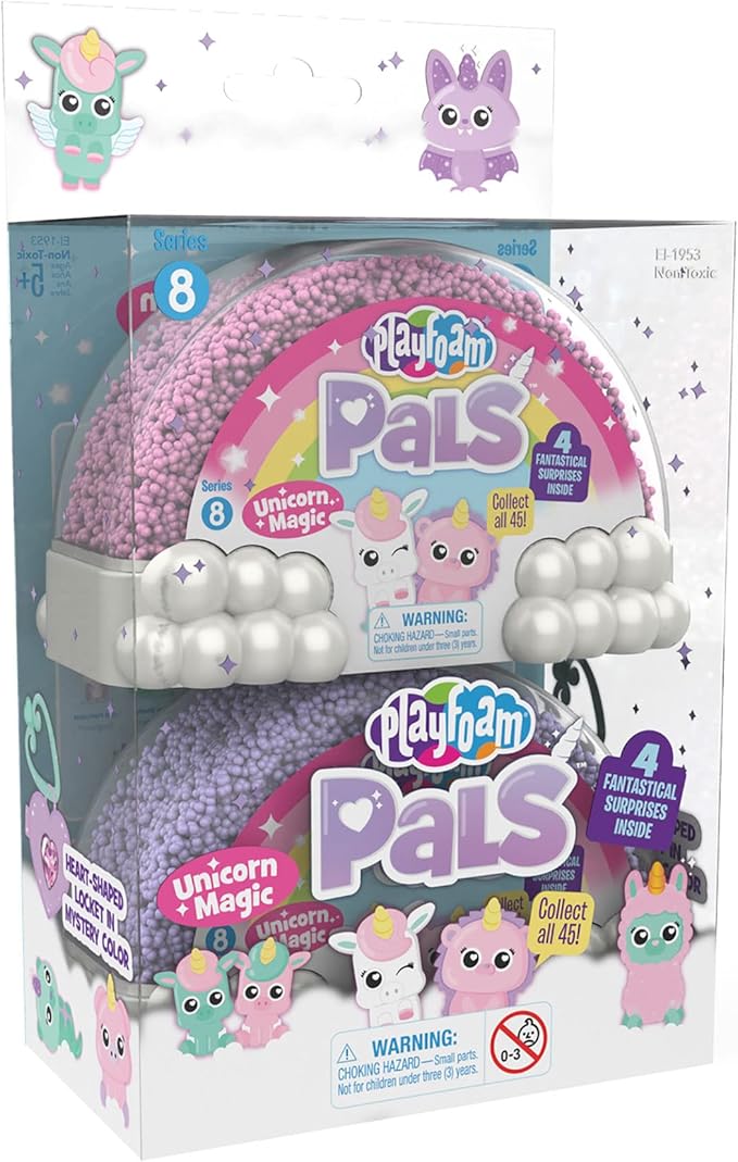 Educational Insights Playfoam Pals Unicorn Magic 2-Pack - Unicorn Party Favors, Fidget Toys for Ages 3+