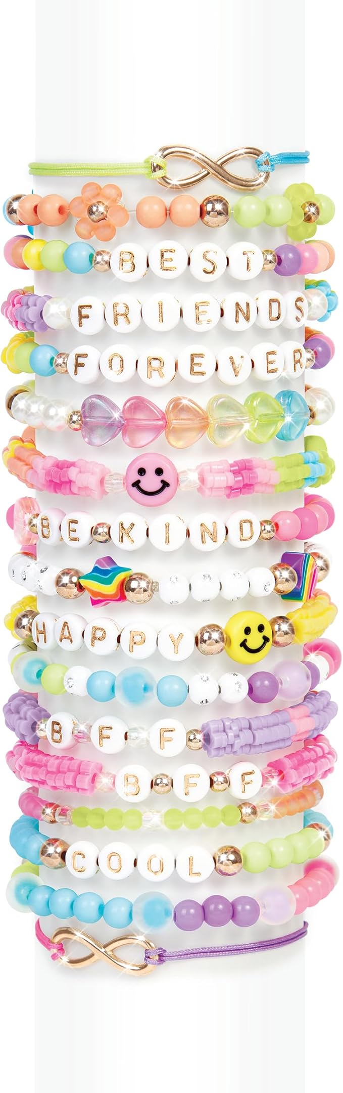Make It Real: Beads 2-Go! DIY Jewelry Set - 1381pc, Bento Style Travel Case, 1370 Beads, Design & Create Personalized Jewelry, Girls & Kids Ages 8+