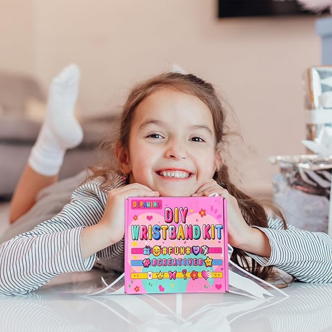 Art & Craft Kits for Kids, DIY Friendship Bracelet Making Kit for Girls, Jewelry Making with Charm & Stickers, Birthday Gifts for Ages 8-12, Toys for Ages 5, 6, 7, 8, 9, 10, 11, 12 Years Old