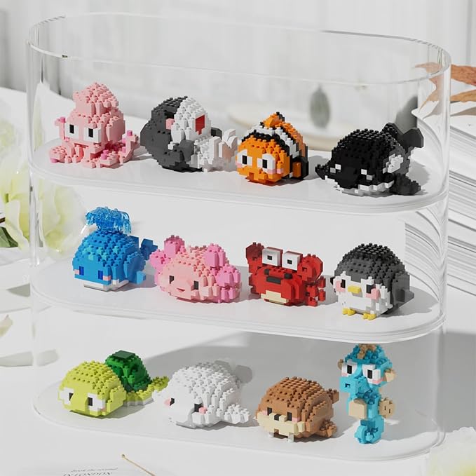 Marine Animals Building Blocks Sets Mini Building Blocks Ocean Animal Sea Creatures Building Blocks Set Mini Building Blocks Toys STEM Gifts for Kids Adult(Sea Turtle)