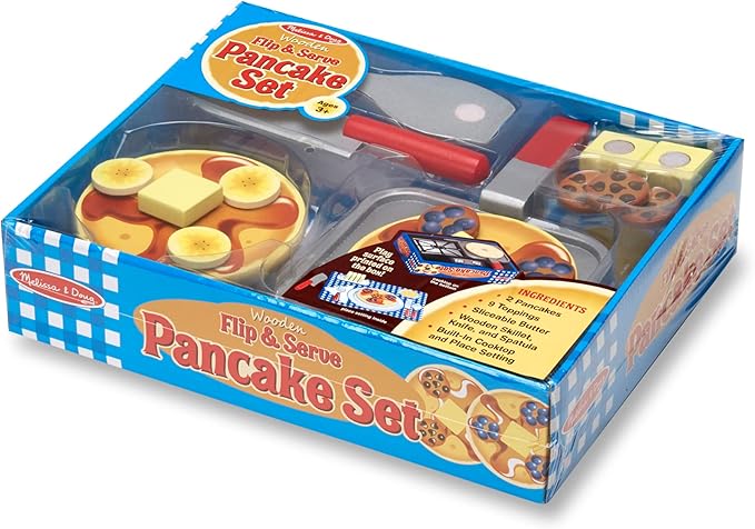 Melissa & Doug Flip and Serve Pancake Set Pretend Play Play Food 3+ Gift for Boy or Girl