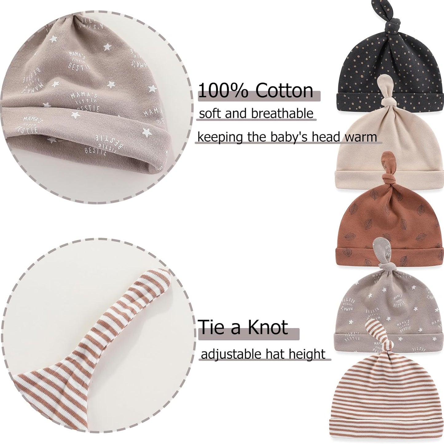 Baby Hats Mittens and Socks Set Cotton Newborn Hat Beanie Soft Infant Girls Boys Caps Gloves 0-6 month