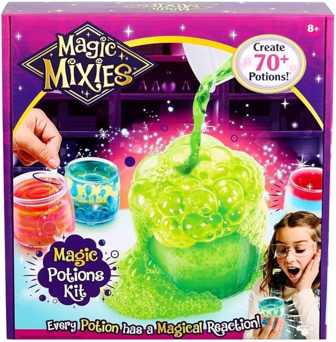 Magic Mixies Magic Potion Kit. Use The Spell Book to Mix Ingredients to Create Over 70 Magic Potions. Make Potions That Fizz, Bubble and Magically Change Form! Gifts for Kids, Ages 8+