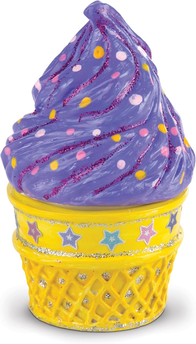 Melissa & Doug Sweet Keepsakes Craft Kit: 2 Decorate-Your-Own Treasure Boxes and a Cake Bank, One Size, Dyo