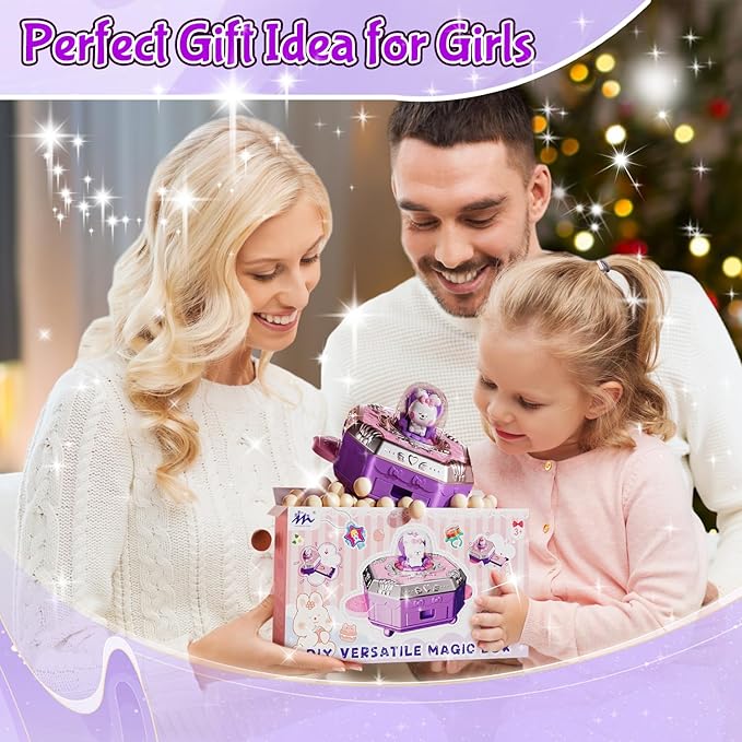 Jewelry Toys for Girls, 153Pcs Toddler Girls DIY Toy Rabbit Jewelry Making Kit for 4 5 6 7 8 Years Old, Arts and Crafts Supplies for Kids,Play Jewelry Princess Toys for Dress Up, Easter Birthday Gifts