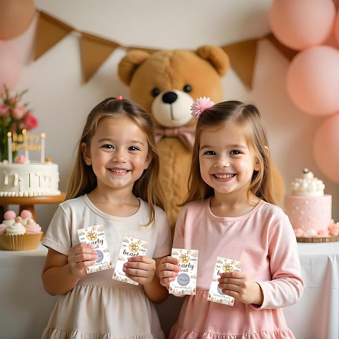 60 Pack Bear Baby Shower Scratch Off Cards We Can Bearly Wait Scratch Off Bear Theme Party Scratch Off Cards Baby Shower Gender Reveal Party Supplies (Bear Style)