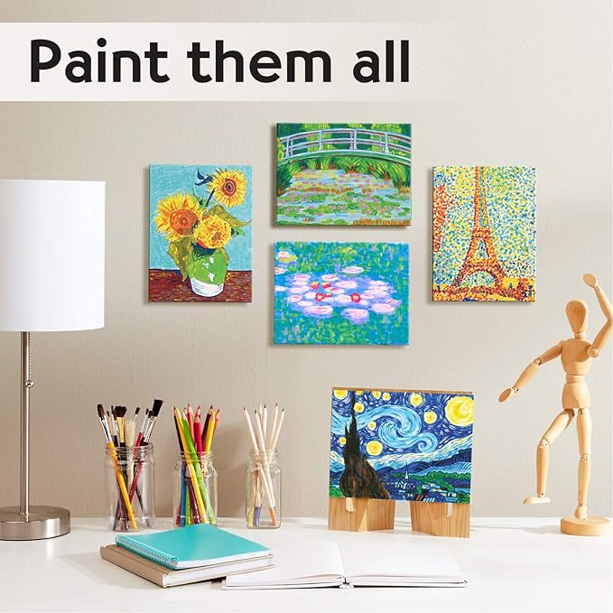 Faber-Castell Paint by Number Museum Series - Vincent Van Gogh, The Starry Night - Paint by Numbers for Adult Beginners & Young Artists (Packaging May Vary)