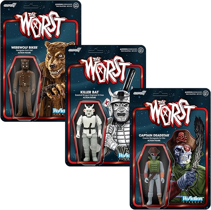 Super7 The Worst Captain Deadstar (Scum Squad) - 3.75" The Worst Action Figure with Accessory Collectibles and Retro Toys