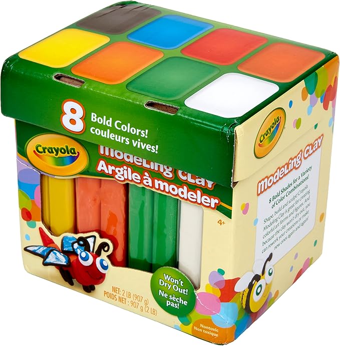 Crayola Modeling Clay in Bold Colors, 2lbs, Gift for Kids, Ages 4 & Up