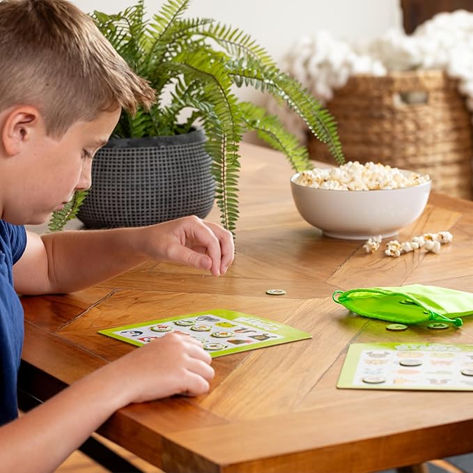 Chuckle & Roar - Family Bingo - Game Night Staple - Counting and Matching Skills for Kids - Classic Game Perfect for preschoolers