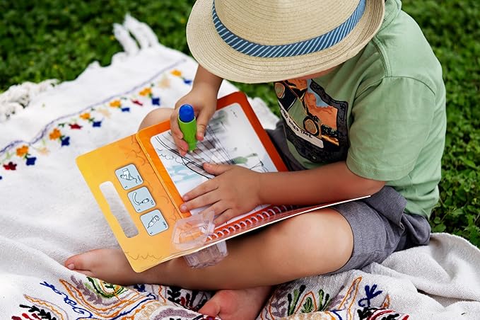 Magic Water Reveal Coloring Pad for Kids and Toddlers Ages 3+, David & Goliath, Mess-Free Coloring Fun with Reusable Pages, Drawing, Traveling Toys (Blood Orange)