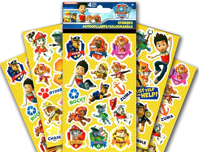 Paw Patrol Activity Set - Bundle of Paw Patrol Coloring Book, Stickers, Imagine Ink, Puzzle and More | Chase and Marshall Drawing Kit for Kids