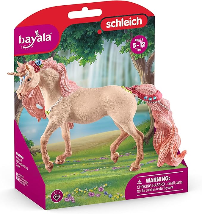 Schleich bayala Decorated Unicorn Mare Figurine - Unicorn Mare with Glitter and Rhinestone Details, Highly Durable Imaginative Animal Toy for Boys and Girls, Gift for Kids Ages 5+